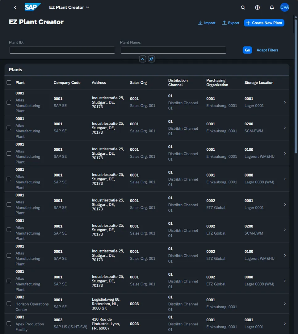 EZ Plant Creator app screenshot