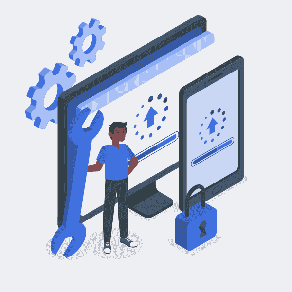 SAP system upgrade illustration